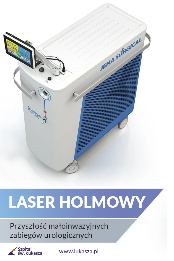 laser holmowy, przyszłość małoinwazyjnych zabiegów urologicznych, szpital św Łukasza
